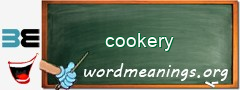 WordMeaning blackboard for cookery